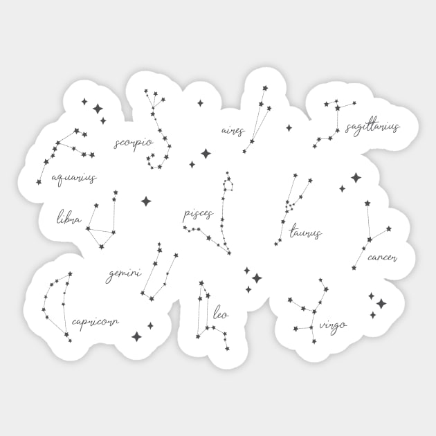 Astrology Pattern Sticker by AliScarletAdams